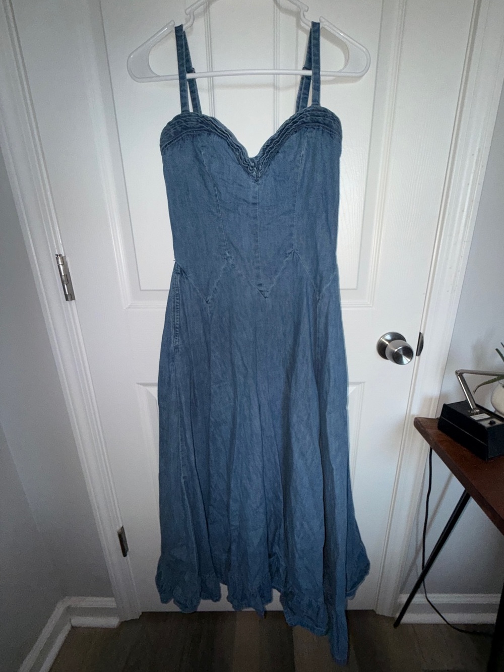 Free People Another Season Denim Midi Dress - Picture 5 of 9